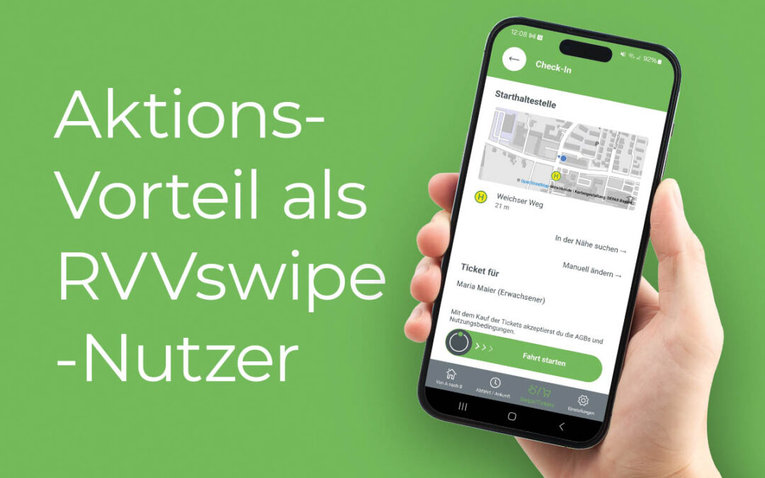 Freifahrten für RVVswipe Nutzerinnen und Nutzer