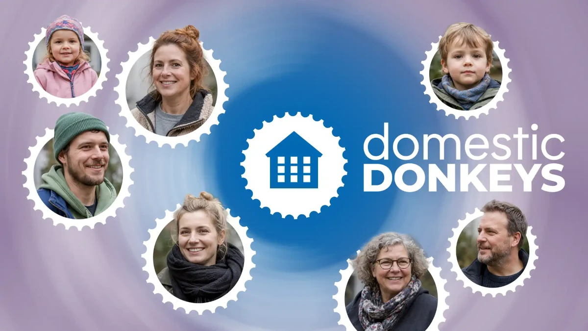 Domestic Donkeys Lastenrad-Sharing an einer Wohnanlage